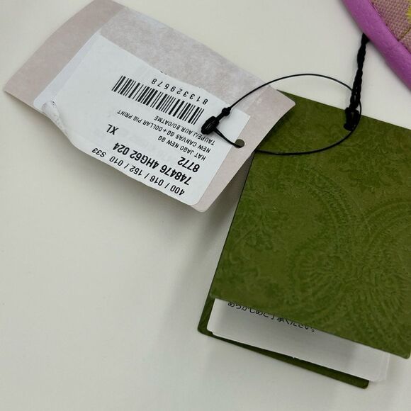 Women's Gucci GG canvas/leather bucket, hat, size XL made in Italy - Picture 6 of 12